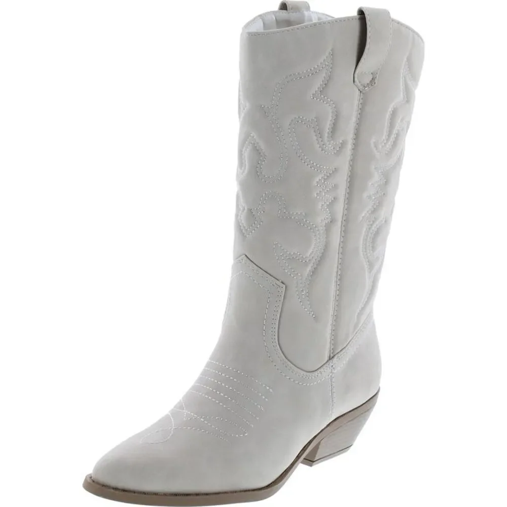 Soda RENO Cream Nubuck Womens boots 6 NEW